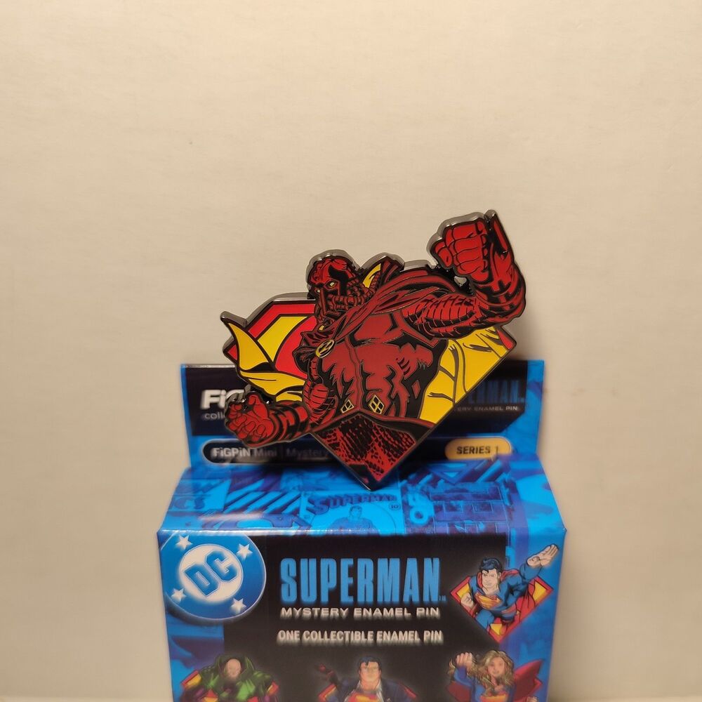 Superman General Zod Y704 Enamel Pin Rare FigPin Mini Official Badge